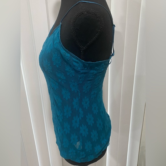 Free People Intimately Teal Green Daisy Camisole, M - Picture 3 of 4
